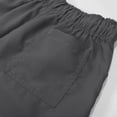 thumbnail image 6 of Quotay Kids Elastic Waistband Shorts Cargo Pull On Jogger School Chino Twill with Back Pockets Baggy Cargo Pants 4-16 Years 02_Grey,11-12 Years, 6 of 6