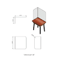 thumbnail image 3 of Desk Sneeze Guard, Plastic Clear Divider Shield for Office and Classroom, Portable Screen Protector, Privacy Divider Shield, Clear Desk Panel Barrier, 3 of 3