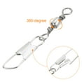 thumbnail image 4 of Giratorio de Pesca con Clip de Seguridad, 15lb Terminal de Anillo Sólido de Acero al Carbono, Paquete de 100, 4 of 5