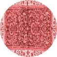 thumbnail image 1 of Ahgly Company Indoor Round Abstract Red Modern Area Rugs, 8' Round, 1 of 4