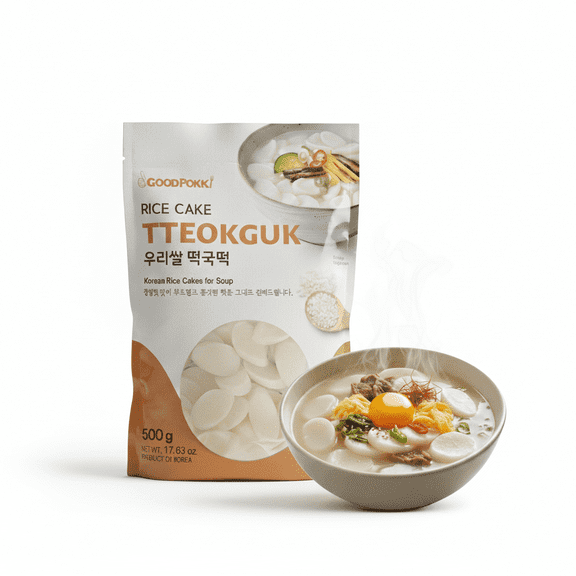 Korean Rice Cake Sticks Topokki (Tteokguk) 17.63 oz