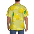 thumbnail image 7 of Goofa Bright Lemons Printed Men's Casual Short-sleeved Shirt,Lightweight Breathable Button-down,Summer Casual men's top,Versatile Fashion shirt-XX-Large, 7 of 7