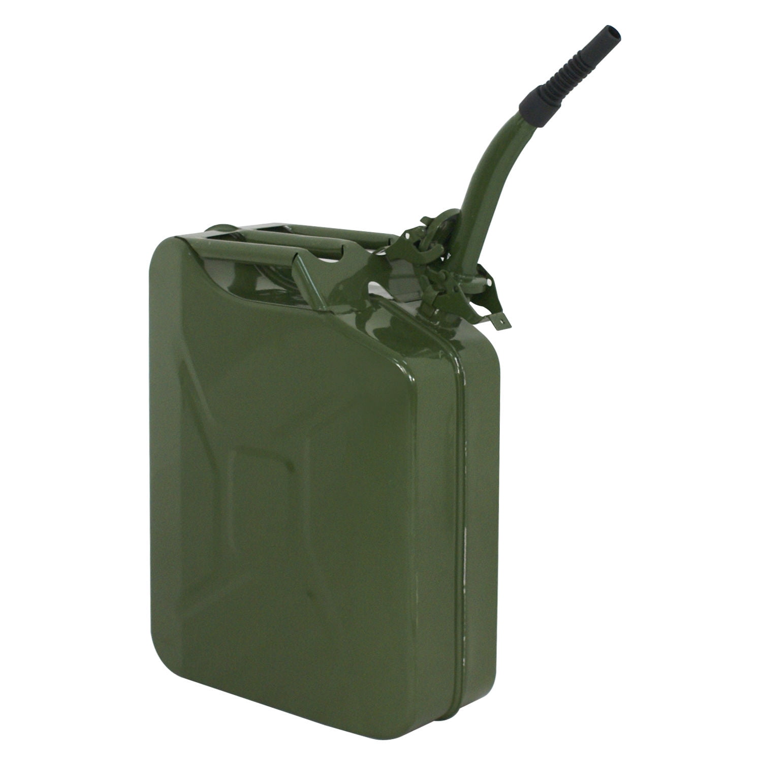 ZENY 5.28 Gallon Gas Jerry Can, 5 Gallon Fuel Steel Tank, Military Green Storage, 2 Pack