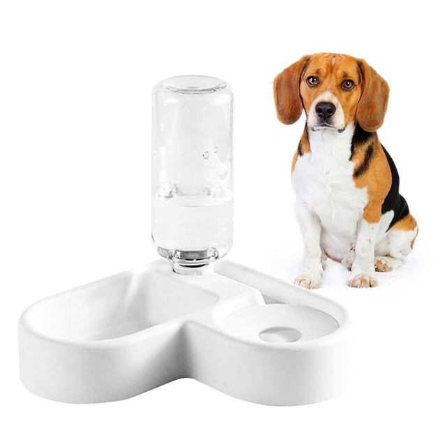 WRITWAA 1Ud Comedero Para Perro Y Con Botella Dispensadora De Práctica
