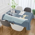 thumbnail image 2 of Yayeee Tablecloths 54" x 54" Rectangle Wrinkle Resistant Party Table Cover, Cute Animals, 2 of 8