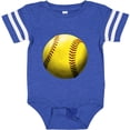 thumbnail image 3 of Inktastic Yellow Softball Boys or Girls Baby Bodysuit, 3 of 5