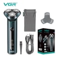 thumbnail image 2 of Er na VGR New Electric Shaver Rotary 3D Floating Razor Waterproof Shaver Men's Razor Professional Beard Trimmer USB Rechargeable V-310, 2 of 15