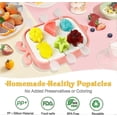 thumbnail image 2 of 6 Pieces Mini Bpa Free Silicone Popsicle Mold, Popsicle Mold with Reusable Easy Release Stick Makes Homemade Ice Cream Mold DIY Popsicle Mold for Kids, 2 of 5