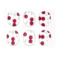 thumbnail image 1 of BEADCEST 6 Pcs Amortisseurs de Tambour Tampons en Gel Silicone Réduisent les Sons pour Enregistrement Sessions Points Rouges, 1 of 7