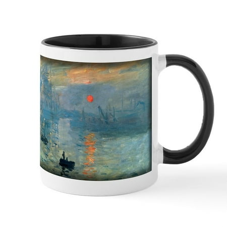 

CafePress - Impression Sunrise Monet Mug - 11 oz Ceramic Mug - Novelty Coffee Tea Cup