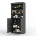 thumbnail image 6 of Palace Imports 100% Solid Wood 32" Pantry Cabinet, Solid Wood Doors, Gray, 6 of 7