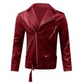 thumbnail image 4 of Vedolay Mens Jackets Fashion Oversize Jacket Button Outdoor Long Sleeve Fall Blouse Red,4XL, 4 of 4