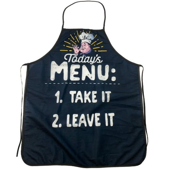 Today's Menu Take It Or Leave It Funny Chef Cooking Graphic Kitchen Accessories