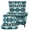 Southwest Aztec Blue Gray, variant on COEQINE Wingback Chair Cover Purple Leopard Print Wing Backed Chair Slipcover, Separate Cushion Cover, Stretch Furniture Protector, Machine Washable, Non-Slip