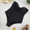 thumbnail image 3 of Clearance! Hontri Swimwears Tankinis Set Piece Bikini Plus Sets Push Swimsuit Women up Beachwear Size One Swimwears Tankinis Set Black,Xxl, 3 of 5