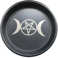thumbnail image 1 of Candlestick Table Plate Metal Candle Holder Decorative Storage Tray Divination Accessory Astrology Moon Star Organizer, 1 of 5