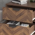thumbnail image 5 of OxyLife Mid-Century Nightstand with 2 Drawers, Wooden End Table, 24 x 18.9 x 15.7 Inches, 5 of 8
