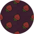 thumbnail image 1 of Ahgly Company Machine Washable Indoor Square Transitional Dark Scarlet Red Area Rugs, 3' Square, 1 of 7