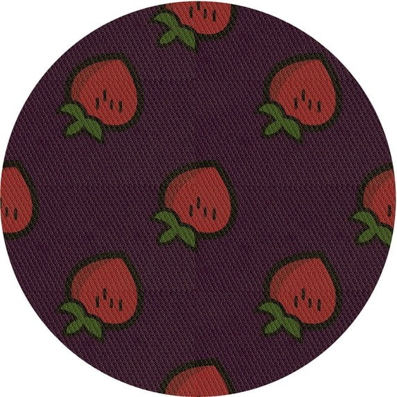 Ahgly Company Machine Washable Indoor Square Transitional Dark Scarlet Red Area Rugs, 3' Square