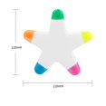 thumbnail image 5 of Resaltador multicolor 5 colores en 1 Flor arcoíris en forma de estrella, 5 of 5
