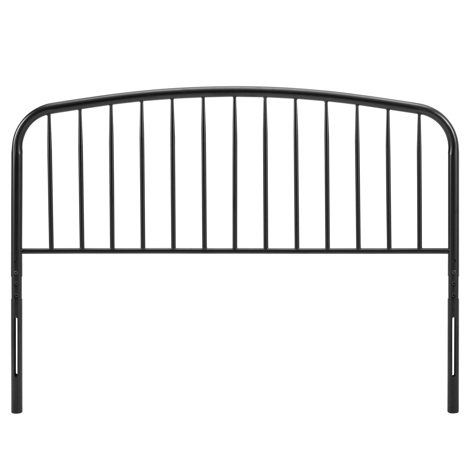 Headboard, Queen Size, Metal, Black, Modern Contemporary Urban Design, Bedroom Master Guest Suite
