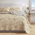 thumbnail image 6 of Great Bay Home Tropical Palms Reversible Twin / Twin XL Cotton Quilt Set, 6 of 6
