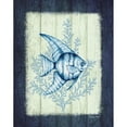 thumbnail image 3 of Wright, Sydney 12x14 Black Modern Framed Museum Art Print Titled - Angelfish, 3 of 5