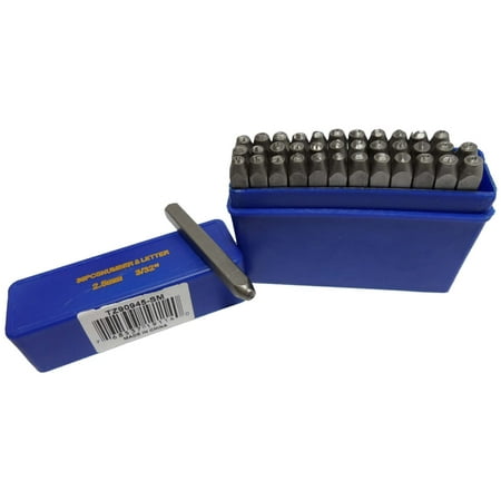 Letter Punch Set - Hawk Number & Letter (lower Case) Punch Set 36 Pc (2.5mm 3/32