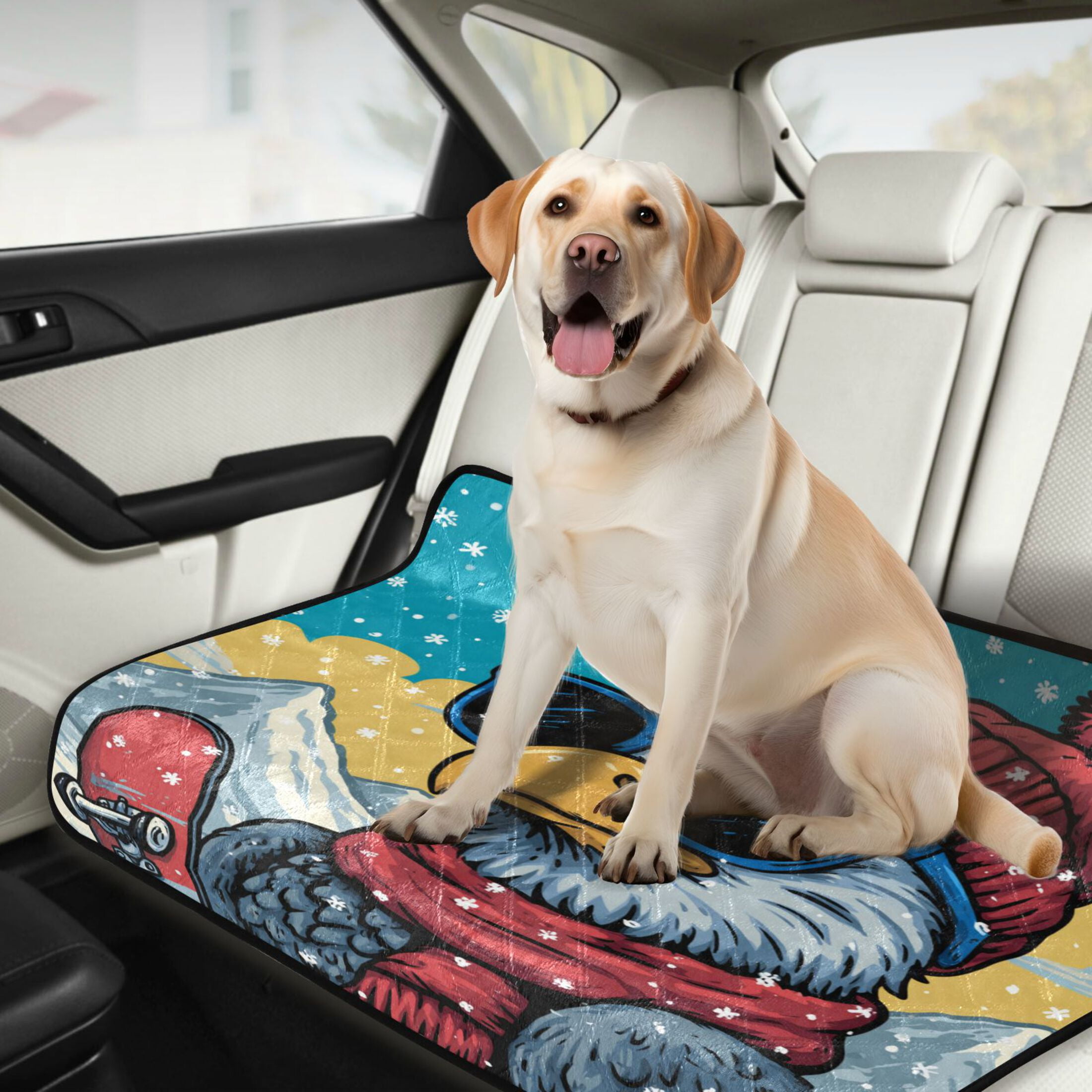 Qxltty Winter Eagle Cat litter Pads Pet Set of 2 Diaper Mats Center Anti-leakage Layer Absorbent Soft and Comfortable