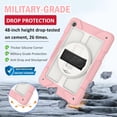 thumbnail image 3 of BMOUO Case for Samsung Galaxy Tab A11 Plus 11" 2026 / A9 Plus 11 Inch 2024,Protective Case Cover with 360° Rotating Stand and Hand / Shoulder Strap for Tab A11+ / A9+ Inch , Pink, 3 of 8