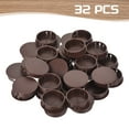thumbnail image 3 of Uxcell 32Pcs Plastic Hole Plugs, Flush Type Panel Hole Plugs Insert End Caps for Locking Hole Furniture Cabinet 38mm Brown, 3 of 6