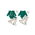 thumbnail image 2 of RUINIXCW Baby Girls Christmas Outfit Long Sleeve Romper Print Pants Headband, 2 of 8