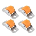 thumbnail image 4 of Tongina 2x4pcs Directional Fixed Small Casters Small Rubber Casters Set Multipurpose Fixed Caster Wheels for Cupboard Workbench Table , Orange, 4 Pcs, 4 of 8