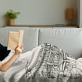 thumbnail image 3 of Italy Soft Flannel Fleece Throw Blanket, Vintage Verona Italy City of Romeo and Juliette Old Historic Buildings Image, Cozy Plush for Indoor and Outdoor Use, 50" x 70", Ivory and Black, by Ambesonne, 3 of 5