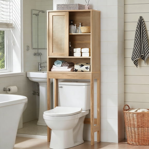 Leyaoyao Classic Rust Resistant 3-Shelf 3-Compartment Engineered Wood Toothbrush Bathtub Caddies with Shelves and Screw, Off-White