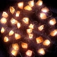 thumbnail image 2 of Guirnalda de luces decorativas de hadas con piedra de amatista y fluorita, 10 pies, 30 LED, decoración de cristal de ensueño, alimentado por batería Xemadio HMJM318-3, 2 of 6