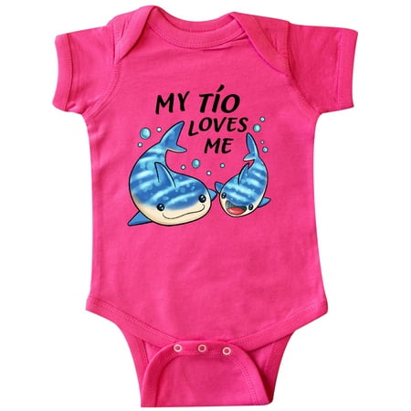 

Inktastic My Tío Loves Me- whale shark Gift Baby Boy or Baby Girl Bodysuit