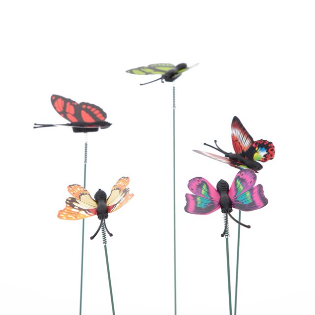 Adornos de jardín, 50 piezas de mariposas artificiales decorativas, mariposas decorativas, mariposas diseñadas para el futuro