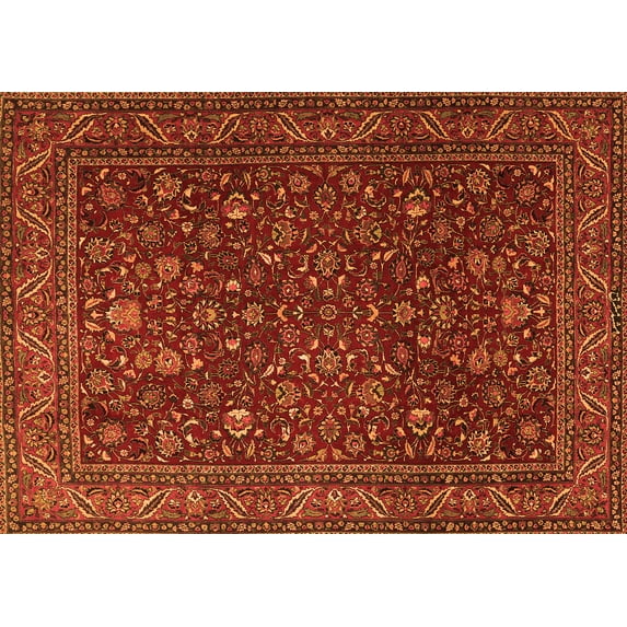 Ahgly Company Indoor Rectangle Persian Orange Traditional Area Rugs, 2' x 5'