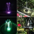 thumbnail image 5 of Fuente solar de 3 W con LED, 7 efectos, batería de 2000 mAh, bomba solar para estanque, bomba solar para fuente de agua, bomba para fuente de estanque, estanque de peces, baño para pájaros, jardín, 5 of 5