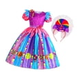 thumbnail image 4 of 4 Vestidos De Arcoíris Para Niñas Pequeñas, Para Juegos De Simulación, Fiestas Temáticas Navideñas, 130 Unidades, 4 of 8