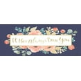 thumbnail image 2 of Jackson, Jenaya 24x12 White Modern Wood Framed Museum Art Print Titled - Blooming Delight IX Blue, 2 of 4