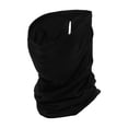 thumbnail image 1 of Ofertas Únicas Media Paquete Protector Facial UV Poliéster Multifuncional Gaiter de Cuello Máscara Protección Solar Transpirable Negra 1 Pcs, 1 of 6