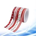 thumbnail image 3 of Christmas Decorative Ribbons Set Printed Red Stripes Ribbons for Gift Wrapping Party Decoration, 3 of 8