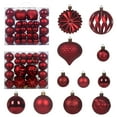 thumbnail image 2 of 48-Piece Plastic Christmas Ball Ornament Set, Shatterproof Holiday Decorations, Colorful Tree Baubles for Home Decor,Vsgery, 2 of 8