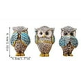 thumbnail image 6 of Owl figurine and sculptures for shelf decor accents,3 wise Owl statue for living room bedroom decoration,Retro animal decor,boho gift for women bird lover, 6 of 6
