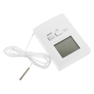 COOPHYA Thermometer Display Indoor Temperature Gauge White Temperature Monitor Home Use 1Set