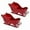 Red, variant on dajkiuy 3Pcs Mini Christmas Sleigh Decorations, Plastic Santa Sled Ornaments for Xmas Tabletop Holiday Decoration