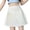 White, variant on Levmjia Womens Pleated Short Skirt High Waist A Line Skirt Solid Color Anti Chafing Lined Mini Skirt Soft Stylish For Daily Dating Party Vacation Spring Summer Wear