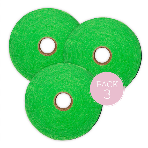 Pack x3 Trapillo Gold Verde Manzana | Ideal para Tejer Crochet - Decoración Hogar para Cojines Bolsos Tapetes y Más | Completa tu Kit de Crochet | Poliéster con Elastano 50 Metros y 3 cm Grosor